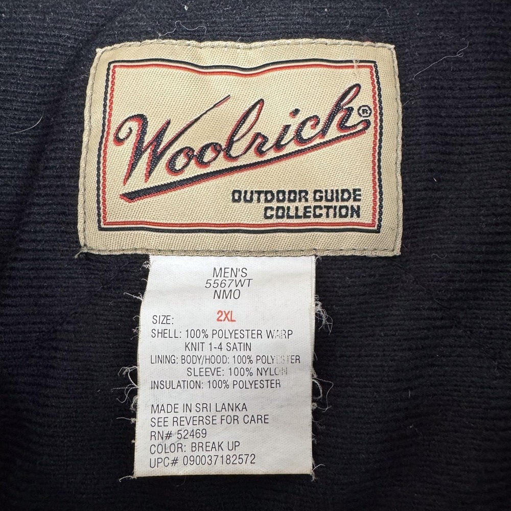 Woolrich Jacket Mens 2XL Mossy Oak BreakUp Camo Outdoor Hunting Quilted 5567WT - Picture 4 of 10